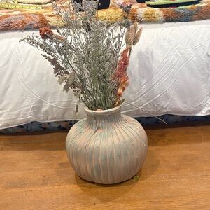 Rustic Cream and Brown Vase